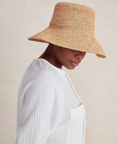 Haven Well Within. A thoughtful collection of lounge, sleep, home, and lifestyle essentials — and your trusted resource for all things wellbeing. A timeless silhouette in summer’s favorite texture. This lightweight raffia hat protects you from the sun’s glare and a hidden interior velcro closure ensures a perfect fit. A chic addition to every warm-weather ensemble.,Imported:Imported,Length:Brim length and crown height: 4",Fabrication:100% Raffia,Garment Care:N/A Haven Well Within Raffia Bucket Hat by Ann Taylor Size regular - One Size Natural Women's Hats, Fashion, Accessories, 100%, Raffia, N/A Natural Coastal Straw Hat With Upf 50+, Natural Straw Bucket Hat With Upf 50+, Coastal Natural Straw Hat Upf 50+, Eco-friendly Straw Bucket Hat For Beach, Straw Hats Outfit, Eco-friendly Woven Straw Hat In Natural Color, Raffia Hat, Natural Women, Outfits With Hats