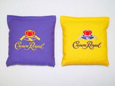 Crown Royal Embroidered Cornhole Bags Hole Shot Quality Made | eBay Royal Gifts, Diy Crown, Bag Toss, Cornhole Bags, Cycling Art, Bag Ideas, Diy Stuff, Crown Royal