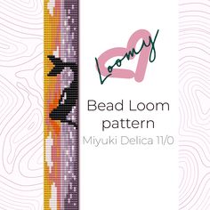 the bead loom pattern is designed to look like an abstract painting