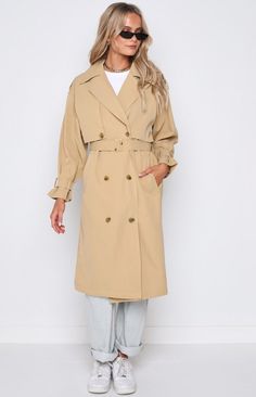 Beige Trench Coat

The trench coat of your literal dreams for those cooler months! Take any outfit to a totally chic level in this perfect overlay piece!



Long sleeves

Buttons down centre front

Front pockets

Waist belt with buckle

Adjustable cuffs with buckle

Midi length Beige Trench Coat, 60's Dress, Prom Midi Dress, Sweater Crop, Crop Top Sweater, Long Crop Top, Fall Jackets, Strapless Tops, Fall Shopping