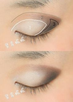 Hooded Eye Makeup, Eye Makeup Tips, Contour Makeup, Makeup Techniques, Smokey Eye Makeup, Eye Make, Eyebrow Makeup