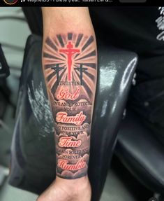 No Hand Outs Tattoo, F.o.e Tattoo Men, Gods Will Tattoo, God Arm Sleeve Tattoo, Christian Half Sleeve, Forearm Tattoos Men Sleeve, Arm Sleeve Tattoo Men, Christian Sleeve Tattoo Men Drawing, Christian Arm Sleeve Tattoos