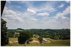 a scenic view of the countryside and trees