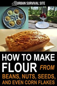 the cover of how to make flour from beans, nuts, seeds and even corn flakes