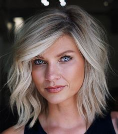 Shoulder Length Textured Cut Medium Brunette Hair, Textured Lob, Side Bangs Hairstyles, Textured Haircut, Low Maintenance Haircut, Medium Layered Hair, 2023 Hair, Medium Length Hairstyles, Medium Length Hair With Layers