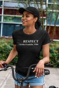 Respect T-shirt -  This is not a cheap, see-through, thread bare tee.  It is made of high-quality cotton. -  Material:  100% cotton. -  Machine wash on COLD with LIKE COLORS. -  Please measure  See SIZE CHART in PHOTOS. Fitted Screen Print T-shirt For Streetwear, Fitted T-shirt With Screen Print For Streetwear, Screen Print Fitted Crew Neck T-shirt, Fitted Crew Neck T-shirt With Screen Print, Fitted Basic Pre-shrunk T-shirt, Fitted Graphic Tee With Name Print, Fitted Crew Neck T-shirt With Name Print, Fitted Crew Neck Pre-shrunk T-shirt, Fitted T-shirt With Name Print And Short Sleeves