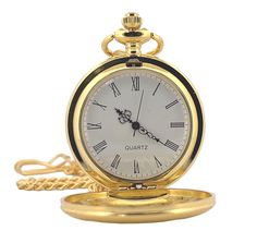 Personalized Quality Roman Numerals Quartz Gold Color Pocket WatchElevate your sense of timeless style with our Personalized Black Roman Numeral Quartz Pocket Watch. This exquisite accessory seamlessly blends classic design with modern personalization, making it the perfect keepsake or gift.Encased in a sleek black finish, this pocket watch exudes sophistication and charm. The Roman numeral dial not only adds a touch of vintage elegance but also pays homage to the enduring beauty of traditional Antique Gold Timeless Pocket Watch For Gift, Elegant Gold Metal Pocket Watch, Classic Gold Pocket Watch Collectible, Gold Pocket Watch For Collectors, Classic Gold Hallmarked Pocket Watch, Engraved Promise Rings, Color Quartz, Forever Gifts, Photo Pendant