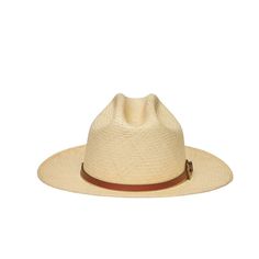 Expertly crafted from genuine Panama straw, the JAYLEE hat boasts a natural color and a 2.75 inch brim. The included brown buckle adds a touch of sophistication to this timeless accessory. Stay cool and chic in the heat with the JAYLEE hat. Beige Handwoven Short Brim Panama Hat, Handmade Brown Brimmed Panama Hat, Beige Handwoven Wide Brim Panama Hat, Artisan Brown Brimmed Panama Hat, Eco-friendly Brimmed Panama Hat In Toquilla Straw, Canvas Flats, Stay Cool, Timeless Accessories, Wide Brimmed