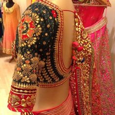 Gota Patti Blouse, Jaipur Fashion, Wedding Saree Blouse, Unique Blouse Designs, Lehenga Blouse