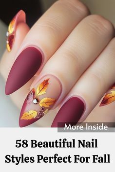 Tiny Designs, Nail Art Simple, Modern Nail Art, November Nails, Fall Manicure, Fall Nail Trends, Cute Simple Nails, Nail Polish Art, Seasonal Nails