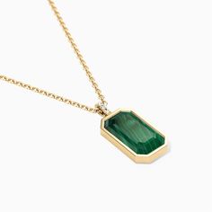 At the heart of this pendant, a vibrant emerald cut gemstone takes center stage. Nestled within a halo of high polished gold vermeil on our signature delicate link chain, the Tessa Tag necklace, serves as both the ultimate layering necklace or statement piece - perfect for adding depth and dimension to your ensemble. The vintage styled bail adds an extra touch of glamour to this already extraordinary pendant. Adorned with three sparkling CZ stones, it creates a dazzling contrast that elevates th Layering Necklace, Center Stage, Cz Stone, Tag Necklace, Emerald Cut, Link Chain, Layered Necklaces, Gold Vermeil, Semiprecious Stones