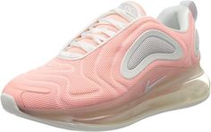 Nike Air Max 720 Womens Running Trainers (US 10, Bleached Coral Summit White 603) AR9293 603 Bleached Coral, Air Max 720, Running Trainers, Womens Running, Road Running, Shoes Uk, Active Women, Womens Running Shoes, Running Women