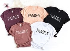 Family Custom Shirt, Custom Shirt, Personalized Shirt, Family Shirt, Matching Family Shirt, Funny Family Shirt, Christmas Family Shirt  !!WARNING!! White, Peach, and Lightgrey(Athletic Heather) Shirts Will Come With Black Design Other Colors of the Shirts Will Come With White Design  Check the size chart before you purchase from our display pictures  How to Make Order Pick your shirt type and size Pick your t-shirt color Add your text to be written in the middle of the design (Your design will b Birthday Squad Shirts, Last Ride, Dance Mom, Bridesmaid Shirts, Bridal Party Shirts, Graduation Shirts, Squad Shirt, Group Shirts