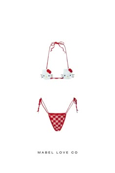 Discover Our Adorable Hello Kitty Bikini Features and Design Our Hello Kitty Bikini is designed with the iconic Hello Kitty character, offering a cute and stylish look for the summer. High-Quality Materials Made from premium materials, this bikini ensures both comfort and durability, making it perfect for any beach or pool day. Available Sizes The Hello Kitty Bikini comes in various sizes to fit all body types. Check our size guide to find your perfect fit. Shop Now Don't miss out on this adorab Hello Kitty Bathing Suit, Hello Kitty Swimsuit, Hello Kitty Design, Hello Kitty Crochet, Red Crochet, Ring Bracelet Chain, Monokini Swimsuits, Denim Romper, Denim Maxi Skirt