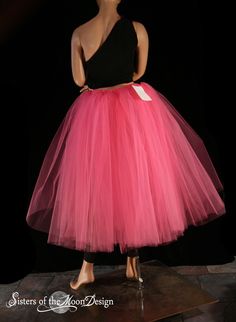 Floor length Adult tutu skirt Pink extra puffy by SistersOfTheMoon, $60.00 Sisters Of The Moon, Pink Floor, Prom Dance, Tulle Tutu Skirt, Layered Fashion, Pink Bridal, Tutu Skirt, Pink Fabric, Petticoat