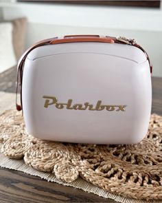 a polarbox sitting on top of a table