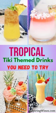 tropical tiki themed drinks you need to try