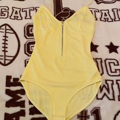 Yellow Bodysuit Size Small Juniors New With Tags *Juniors Sizes Run Smaller* Fitted Yellow Bodysuit For Playtime, Cheap Yellow Women's Bodysuit, Cheap Yellow Playful Bodysuit, Fitted Yellow Long Sleeve Bodysuit, Long Sleeve Bodysuit Women, Yellow Fitted V-neck Bodysuit, Beige Bodysuit, Cream Bodysuit, Yellow Bodysuit