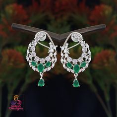 The most trending American Diamond earrings. length of the earring is 1.75 Inches and with push back lock. Bollywood Style Cubic Zirconia Earrings For Gifts, Bollywood Style American Diamond Earrings Gift, Crystal Earrings Studs, Studs Indian, Ad Earrings, American Diamond Earrings, Bollywood Jewelry, Pakistani Jewelry, Indian Earrings