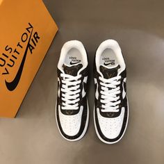 Louis Vuitton And NIKE “AIR.FORCE 1” By Virgil Abloh Brown-White For Men, Men’s Shoes Off White X Nike, Nike Airforce 1, Versace Mens Shoes, Louis Vuitton Men Shoes, Balenciaga Mens, Gucci Men Shoes, White Shoes Women, Alexander Mcqueen Men, Valentino Men