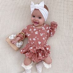 Baby Girl Outfit, Ruffle Romper, Stylish Baby