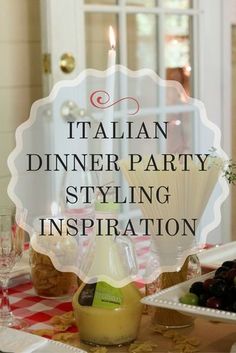 an italian dinner party styling inspiration with olives, grapes and bread on the table