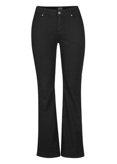 With these flattering black jeans in your denim quiver, you’re ready for an afternoon that might turn into a night out or any occasion that calls for a bit more polish. A smart casual staple that goes with everything, the modern bootcut of these jeans creates a silhouette that visually slims your hips and lengthens your legs. Forever cool and classic, enjoy the versatility of jeans that add a touch of formality without sacrificing comfort thanks to the super stretchy organic cotton. The go-to fo Modern Black Flare Jeans With Five Pockets, Black Flare Jeans With Five Pockets For Work, Modern Black Flare Jeans, Modern Black Mid-rise Flare Jeans, Classic Black Mid-rise Flare Jeans, Classic Black Flare Jeans For Work, Classic Black Flare Jeans For Office, Chic Black Pants With Straight Silhouette, Classic Black Flare Jeans