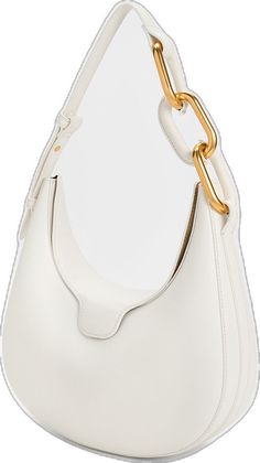 Stolen Heart, Moon Bag, Brand Collaboration, Chalk White, Charles Keith, Metallic Accents, Half Moon, White Bag, Chalk