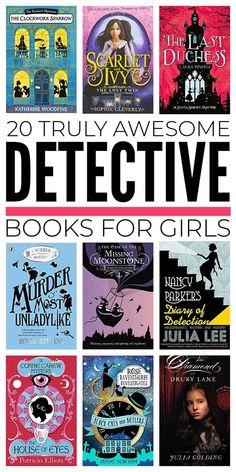 20 Detective Books For Girls Books For 10-12, Mystery Books Worth Reading, Readers Advisory, List Of Books To Read, Books For Girls, Mythology Books, Detective Books, Tbr List, Books To Read Nonfiction