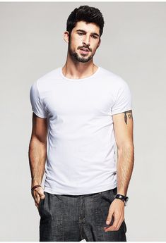 Gender: Men Item Type: Tops Tops Type: Tees Sale by Pack: No Material: Spandex,Cotton Sleeve Length(cm): Short Collar: O-Neck Sleeve Style: Regular Pattern Type: Solid Hooded: No Fabric Type: Broadcloth Style: Casual Solid Cotton Slim Fit T-shirt, Solid Slim Fit Crew Neck T-shirt, Slim Fit White Cotton T-shirt, White Slim Fit Cotton T-shirt, Slim Fit Plain Cotton Tops, Cotton Slim Fit Plain Tops, Slim Fit Cotton Plain Tops, Solid Slim Fit Cotton T-shirt, White Slim Fit Short Sleeve T-shirt