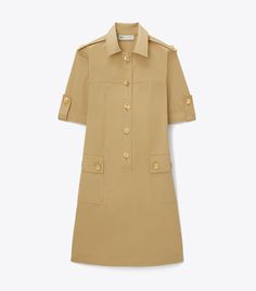 Camp Dress: Women's Designer Dresses | Tory Burch Camp Dress, Casual Formal Dresses, Tan Dress, Tweed Mini Skirt, Silk Print Dress, Versatile Dresses, Fall Fashion Trends, Summer Trends, Ladies Dress Design