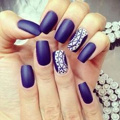 15 Classy Nail Designs Purple Simple Nail Designs, Purple Nail Art Designs, Blue Nail Art Designs, Matte Nail Art, Purple Nail Art, Classy Nail Designs, Purple Nail Designs, Blue Nail Art