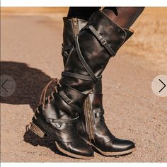 Never Worn Other Than To Take The Picture. Genuine Leather. Freebird Shoes, Freebird Boots, Womens Tall Boots, Handmade Leather Boots, Clothing Reference, Character Clothing, Handcrafted Boots, Freebird By Steven, Free Bird