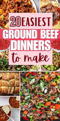 the best ground beef dinners to make