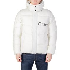 Brand: Calvin Klein Jeans Gender: Men Type: Jackets Season: Fall/Winter PRODUCT DETAIL • Color: white • Sleeves: long • Neckline: turtleneck COMPOSITION AND MATERIAL • Composition: -100% polyester