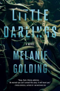 a book cover for the little darknesss by melane golding with an underwater background