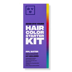 Hair Color Starter Kit -  Good Dye Young's Hair Color Starter Kit contains everything you need to to add a pop of vivid color to your hair. Contains the perfect amount of product for money pieces, buzzcuts, bangs, dip-dyes, and everything in between!    Benefits     Healthy hair focused Semi-Permanent dye infused with Sunflower Extract to protect hair from harsh UV rays and hot tools. Semi-permanent dye fragranced with Bergamot essential oil which is known for its mood-lifting properties. Ultra Money Pieces, Good Dye Young, Semi Permanent Hair Color, Bergamot Essential Oil, How To Lighten Hair, Permanent Hair Dye, Hot Tools, Vivid Color, Semi Permanent