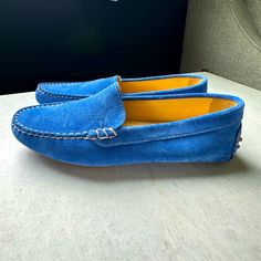 Nwob M. Gemi Felize Saddle Suede Loafer Driving Shoes. Size Eur 37.5/ Us 7 Never Worn. Color: Cobalt Blue Made By Hand In Toscana, Italy. True Moccasin Construction Using One Piece Of Suede That Molds To Your Foot For A Glove-Like Fit. A Flattering Oval Toe Hand-Stitched Suede Upper Genuine Gommini Rubber Sole Handmade In Tuscany, Italy Blue Leather Sole Slip-on Moccasins, Blue Round Toe Moccasins For Galas, Blue Slip-on Moccasins, Classic Blue Slip-on Boat Shoes, Blue Flat Slip-on Moccasins, Blue Slip-on Loafers With Rubber Sole, Blue Slip-on Moccasins For Work, Blue Leather Slip-on Shoes With Suede Lining, Blue Moccasins For Spring With Flat Heel