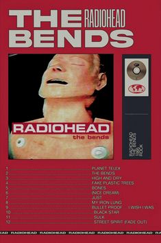 the radiohead band's cd cover for radiohead, featuring an image of a man