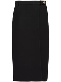 Money Fashion, Midi Skirt Black, Black Midi Skirt, Straight Skirt, Curator Style, Skirt Black, Black Wool, Mid Length, Womens Bottoms