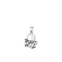 Sterling Silver Octopus Pendant High Polished Beach Ocean Charm 925 New Jewelry Female Unisex All our silver jewelry is crafted from .925 silver also commonly referred to as sterling silver. Sterling silver is the standard for beautiful high-quality silver jewelry and cannot be replicated by lower priced silver plated jewelry. It is 92.5% pure silver, mixed with alloys to add strength and durability to stand the test of time. Keep your fine jewelry shiny and elegant by storing it properly. Jewel Ocean-inspired Sterling Silver Star Charm Jewelry, Ocean-inspired Sterling Silver Starfish Jewelry, Ocean-inspired Sterling Silver Jewelry With Starfish Charm, Silver Ocean-inspired Earrings With Starfish Charm, Ocean-inspired Silver Sterling Charm Necklaces, Octopus Pendant, Tarnish Remover, Silver Plated Jewelry, Pure Silver