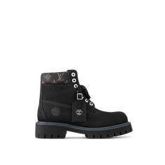 LOUIS VUITTON® - Lv X Timberland Ankle Boot - Black Louis Vuitton Timberland Boots, Timbs Boots, Timberland Shoe, Timberland Ankle Boots, Louis Vuitton Gifts, Louis Vuitton Official Website, Slouchy Bag, Timberlands Shoes, Shoe Boot Sandals