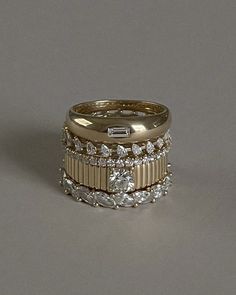 Marquise Eternity Ring Diamond Yellow Gold - Kinn