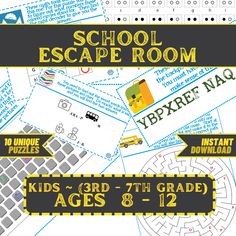 an image of a school escape room poster