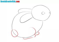 how to draw a cartoon bunny rabbit step by step