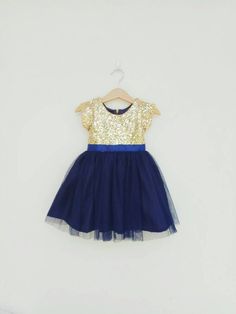 Flower girl dress, gold and navy girl dress, Tutu girl dresses, Navy blue flower girl dresses, tulle dress, christmas dress, princess dress Navy Blue Flower Girl Dresses, Flower Girl Dresses Navy, Black Flower Girl Dress, Blue Tulle Skirt, Blue Flower Girl, Girls Navy Dress, Dresses Navy Blue, Flower Girl Dresses Blue, Navy Girl