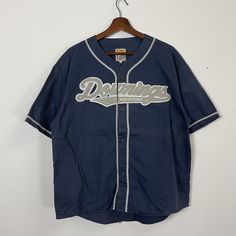 [DESCRIPTION] Please read the description first before buy my items‼️‼️ Vintage Downing Baseball Button Ups Shirt All in good condition [MATERIAL] Cotton [MEASUREMENT] Measurement:  armpit to armpit : 23.5 inches  Back collar to bottom : 26.5 inches [CONDITION] - All in good condition  - No hole no rip no stain [PAYMENT & NOTICE] - We accept PayPal ONLY - No return/refund - All items will be post over shipping company counter within 1-3 working days after payment completed and please allow 1-3 w Mlb Jersey, Button Ups, Aesthetic Outfit Ideas, Hairdos For Curly Hair, Fit Board Workouts, Baseball Shirt, Baseball Shirts, Nike Outfits, Baseball T Shirts