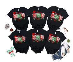 Celebrate the holidays in style with our Matching Family Christmas Group Shirts! Perfect for family gatherings, holiday photos, or Christmas parties, these custom name personalized tees add a festive touch to your celebrations. 🎄 Custom Name Personalization: Add your family name  to each shirt for a unique touch.  Soft & Cozy Fabric: Made from premium materials to keep your family comfortable throughout the festive season.  Festive Designs & Colors: Choose from various Christmas-themed designs Casual Black T-shirt For Festive Occasions, Black Casual T-shirt For Festive Occasions, Casual Family Christmas T-shirt, Casual Christmas T-shirt For Family, Black Family Matching Holiday T-shirt, Family Matching Black T-shirt For Holiday, Casual T-shirt For Family Christmas, Black Family Matching T-shirt For Holiday, Casual Christmas Family Tops