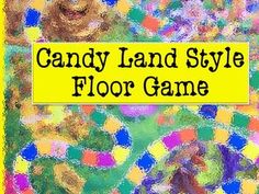 the candy land style floor game