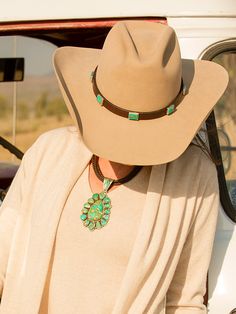 Vintage Leather Turquoise Hatband – Brit West American Cowboy, Kingman Turquoise, Hat Band, Western Cowboy, Turquoise Jewelry, Western Wear, Vintage Leather, Cowboy Hats, Looks Great